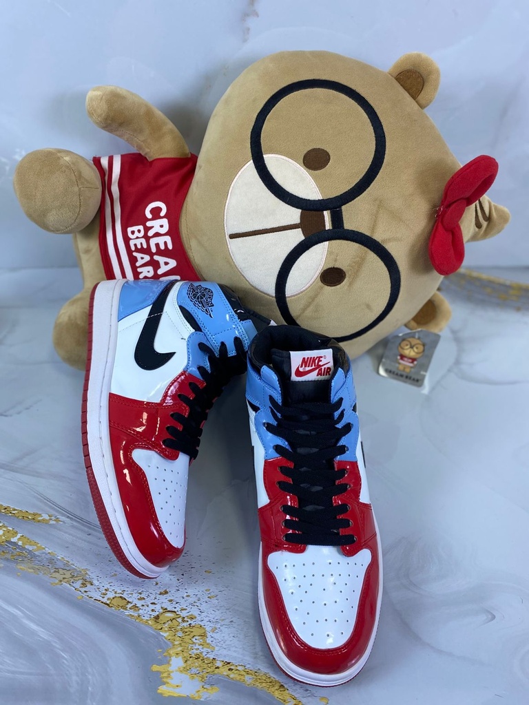 Jordan Retro 1 Bota Charol Rojo JD111