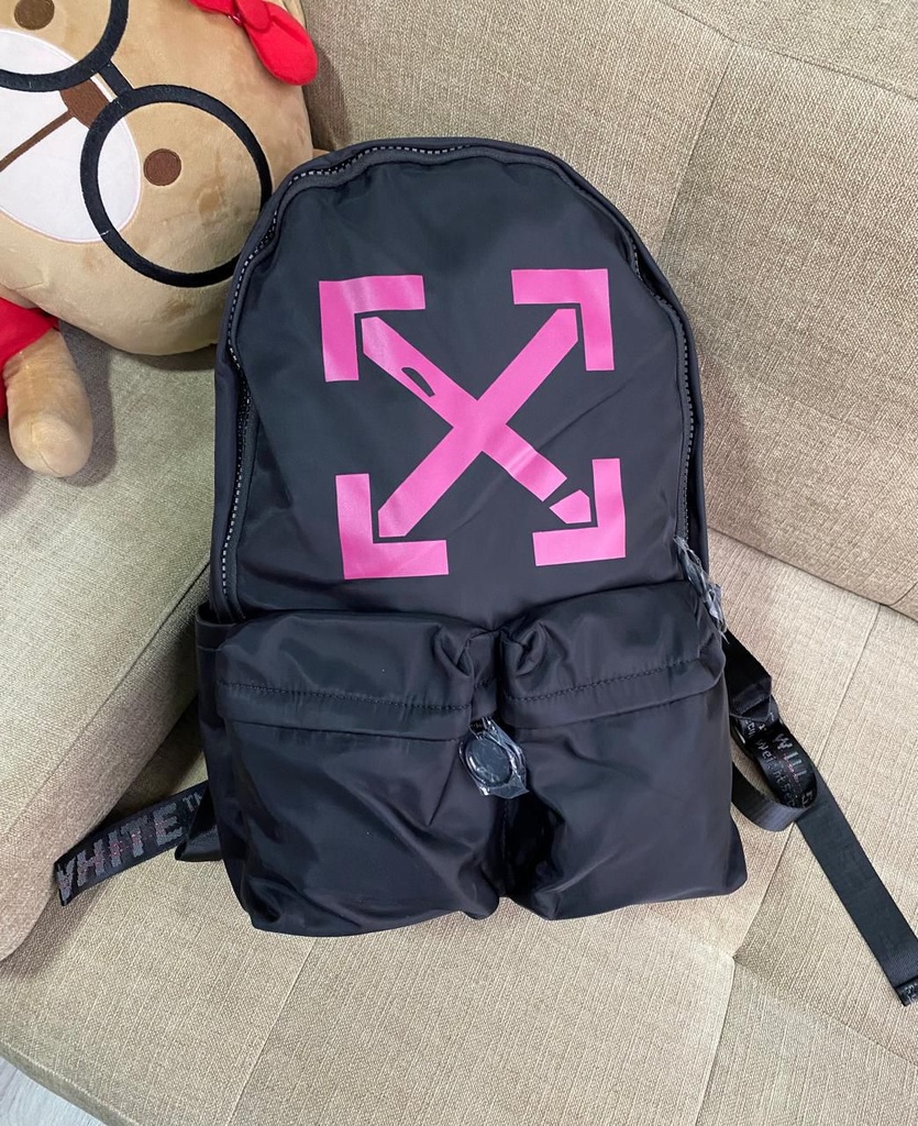Maletin Off White Negro Morado