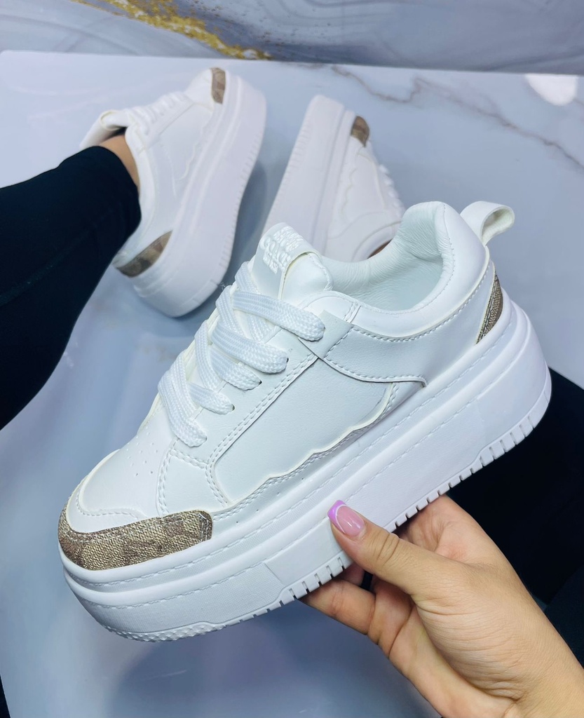 Coach Blanco Plataforma 