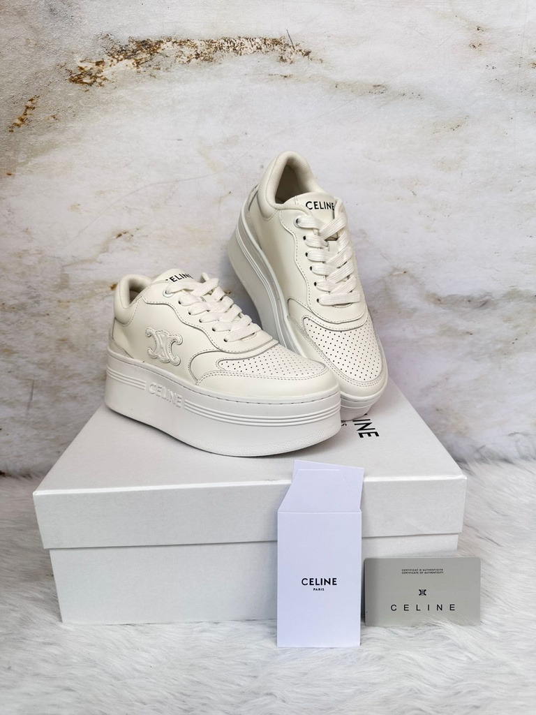 Celine Plataforma Logo Blanco