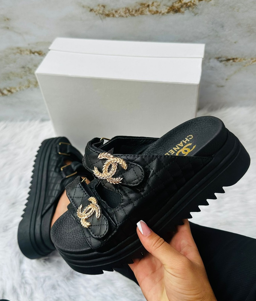Sandalia Chanel Negra
