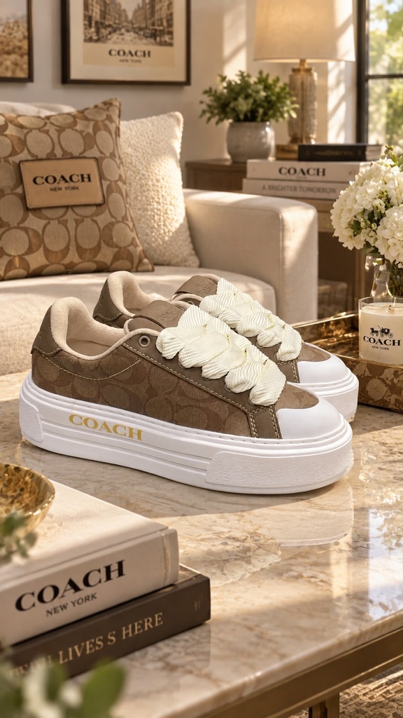 Coach Plataforma Cafe Beige S