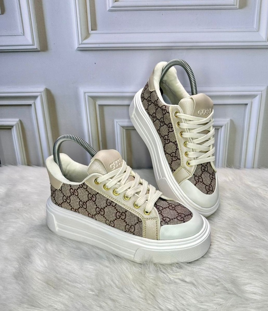 Gucci Plataforma Cafe Claro