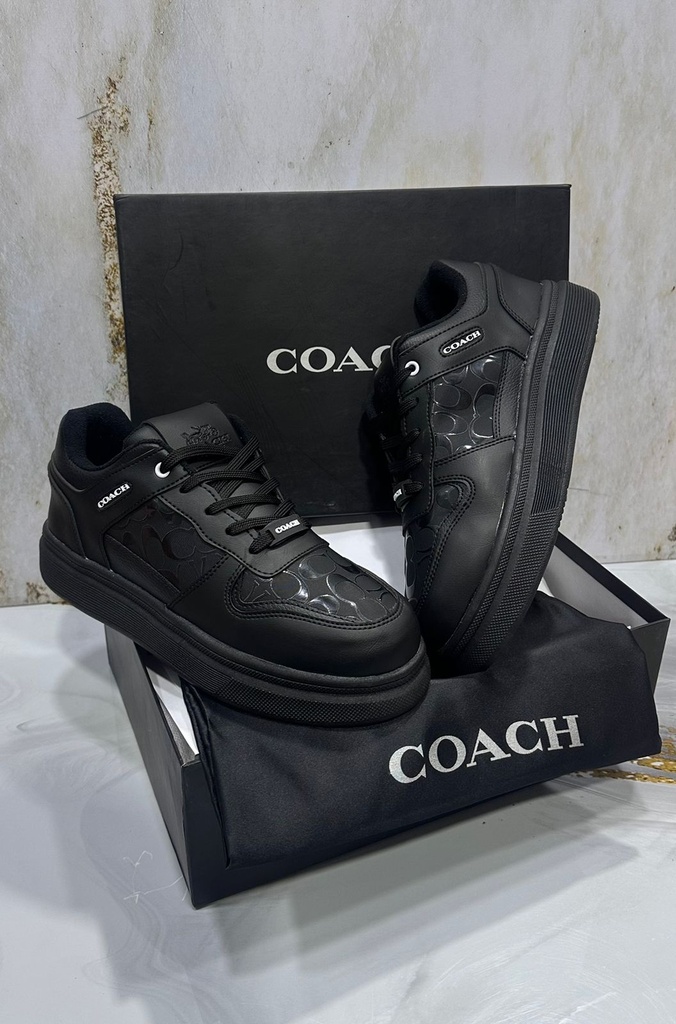 Coach Todo Negro Pin Blanco Charol