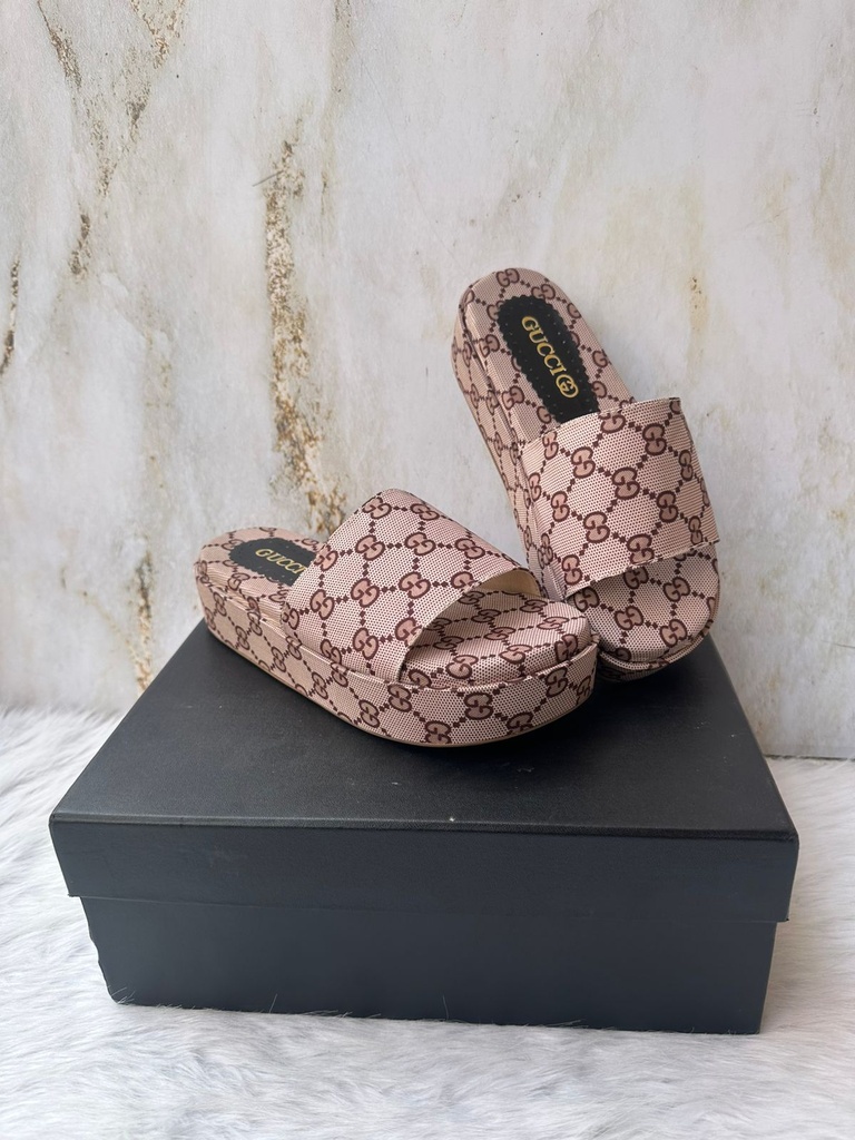 Sandalia Gucci Plataforma Cafe B