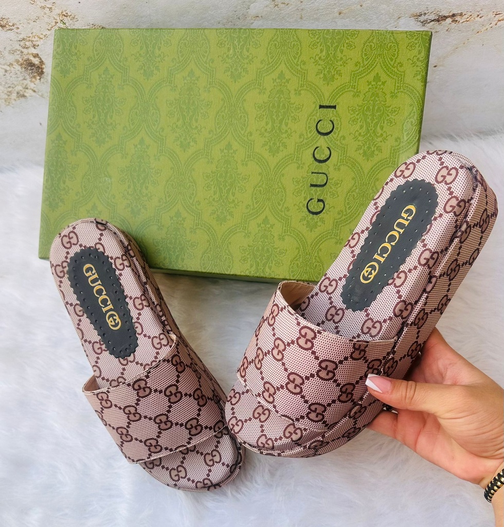Sandalia Gucci Plataforma Cafe B