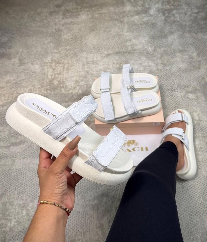 Sandalia Coach Blanca