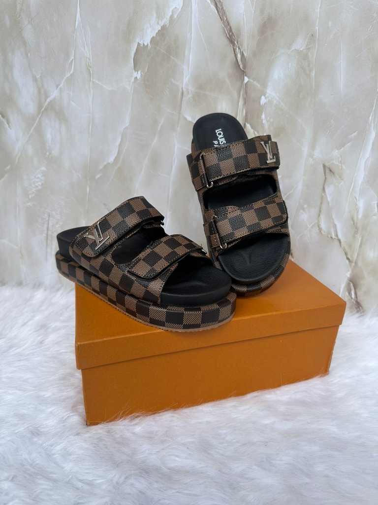 Sandalia Louis Vuitton Suela Cuadros