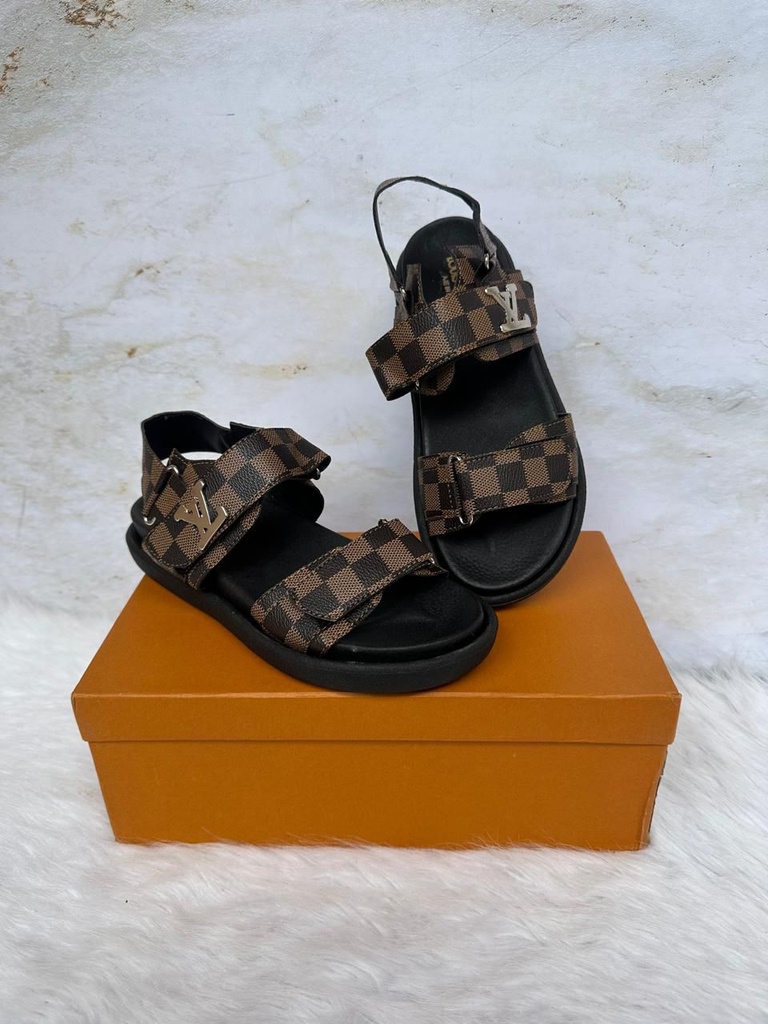 Sandalia Louis Vuitton Cafe Correa Hebilla 
