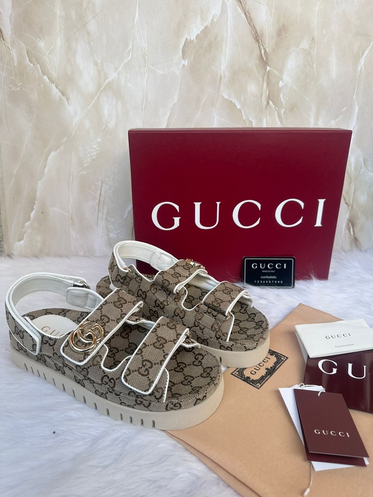 Gucci Marmont Sandals Cafe