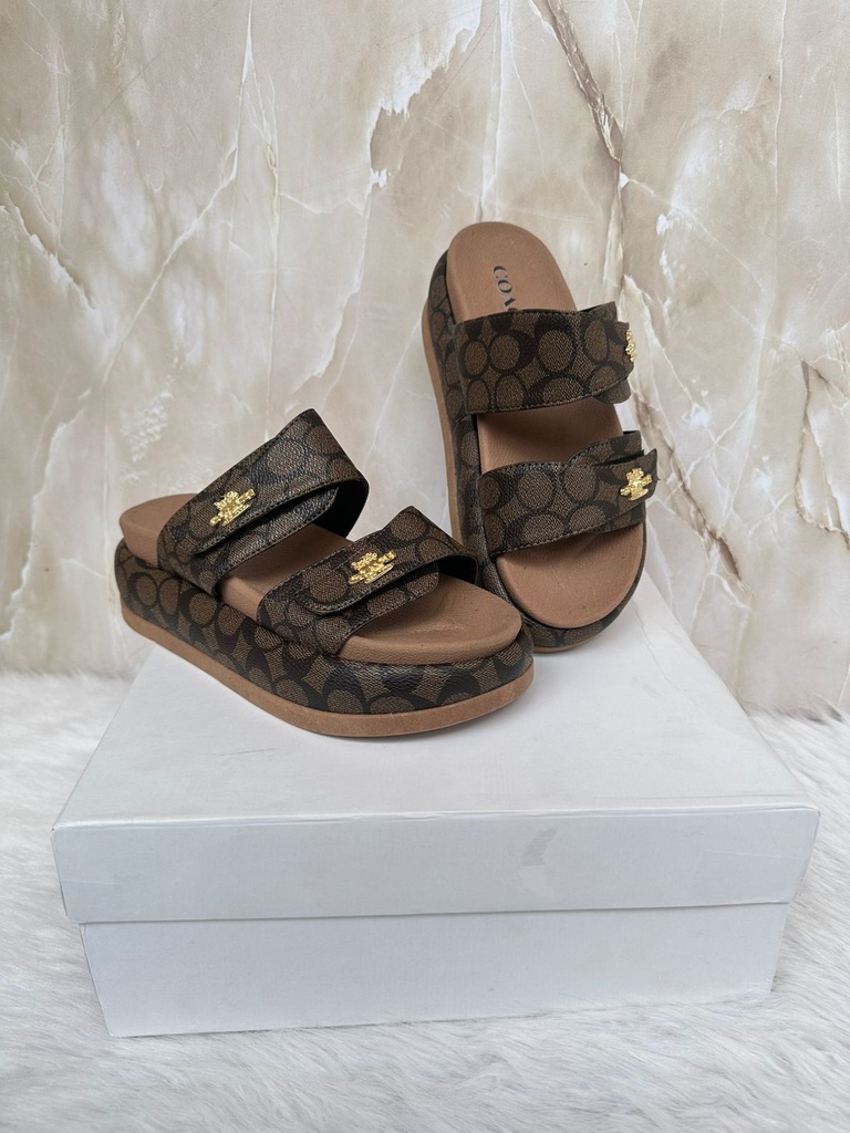 Sandalia Coach Cafe Adhesivo