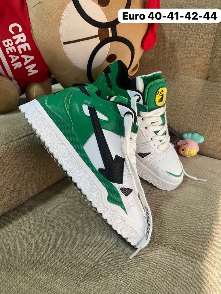 Off White Botin Verde