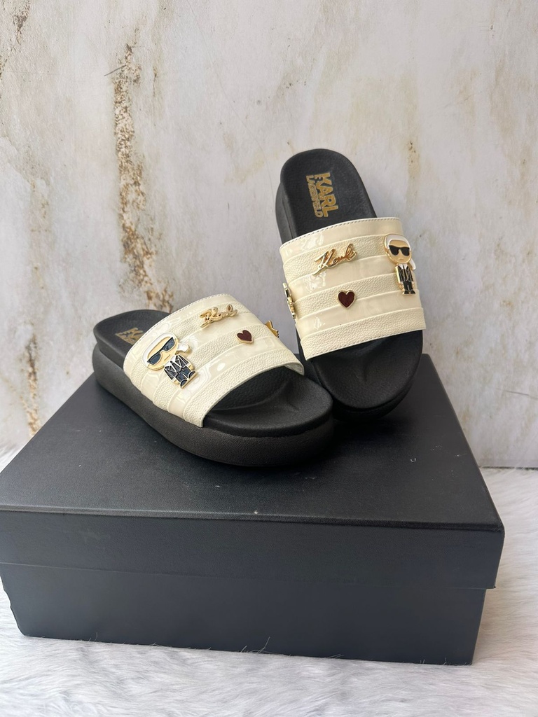 Sandalia Karl Lagerfeld Blanco Charol