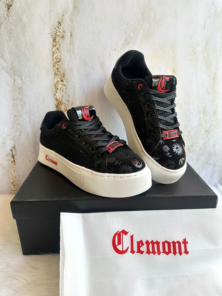 Clemont Plataforma Negro Perlado 