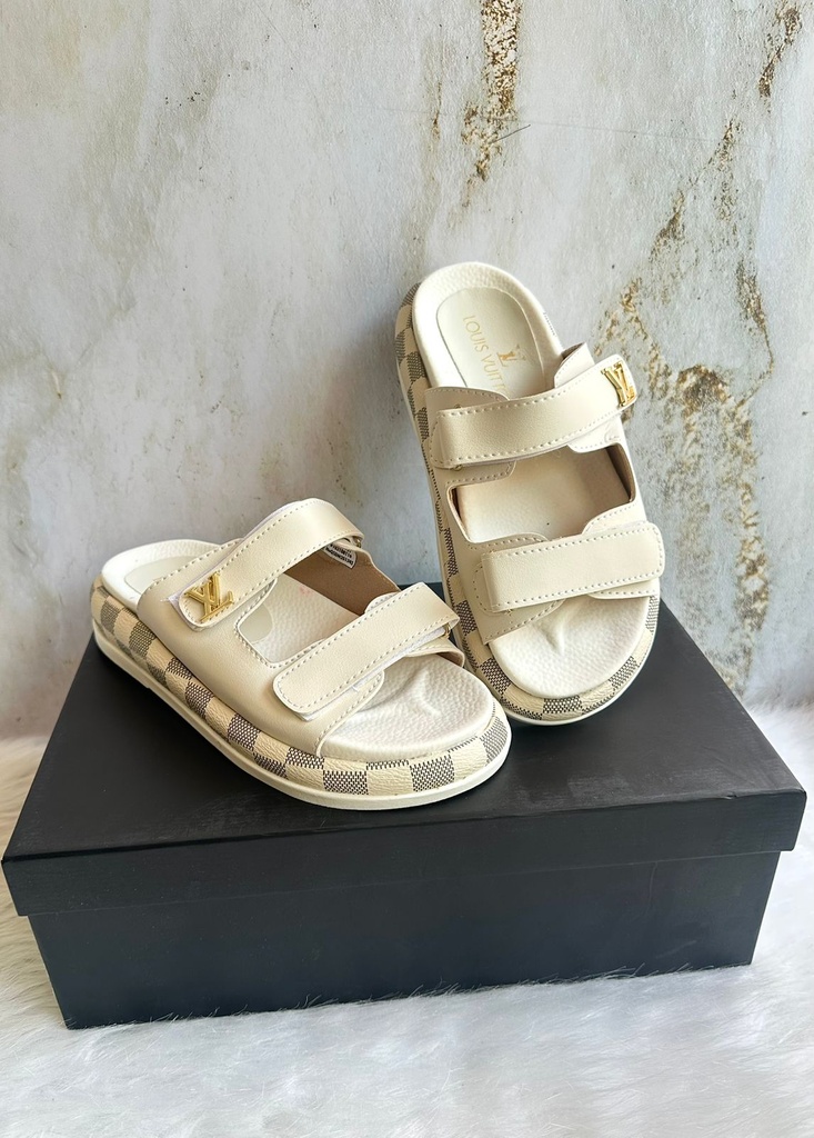 Sandalia Louis Vuitton Suela Cuadros Lisa