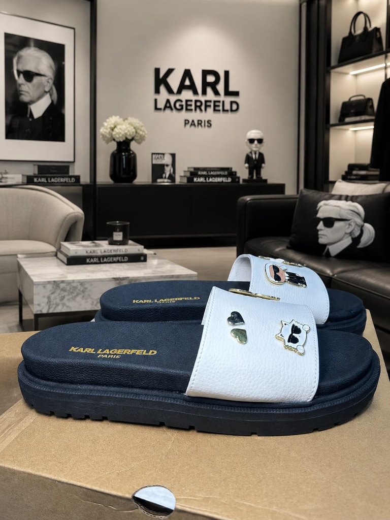 Sandalia Karl Lagerfeld Blanco Negro