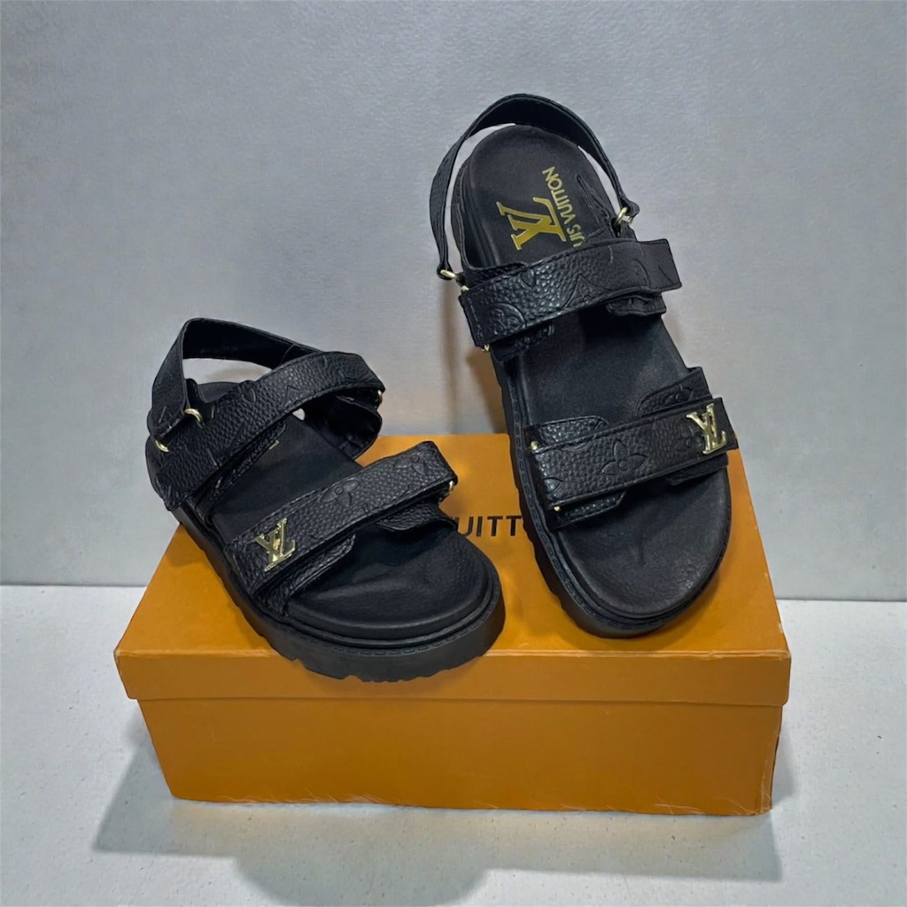 Sandalia Louis Vuitton Negro Figuras
