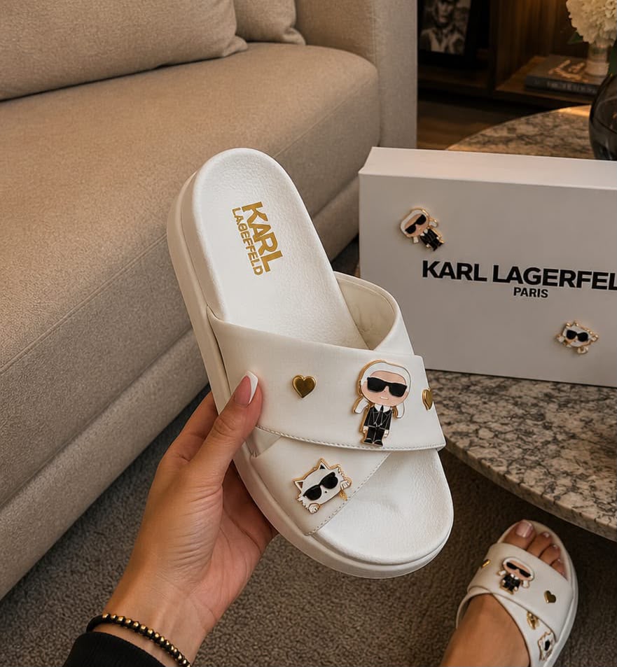Sandalia Karl Lagerfeld Blanco Cruzado 2 