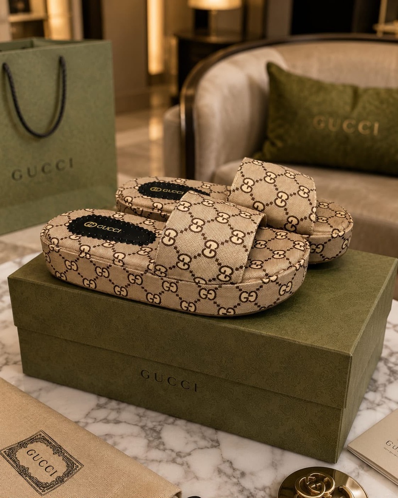 Sandalia Gucci Plataforma Cafe B 1
