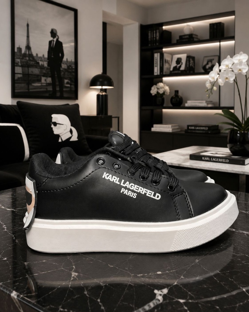 Karl Lagerfeld Negro Talon Logo
