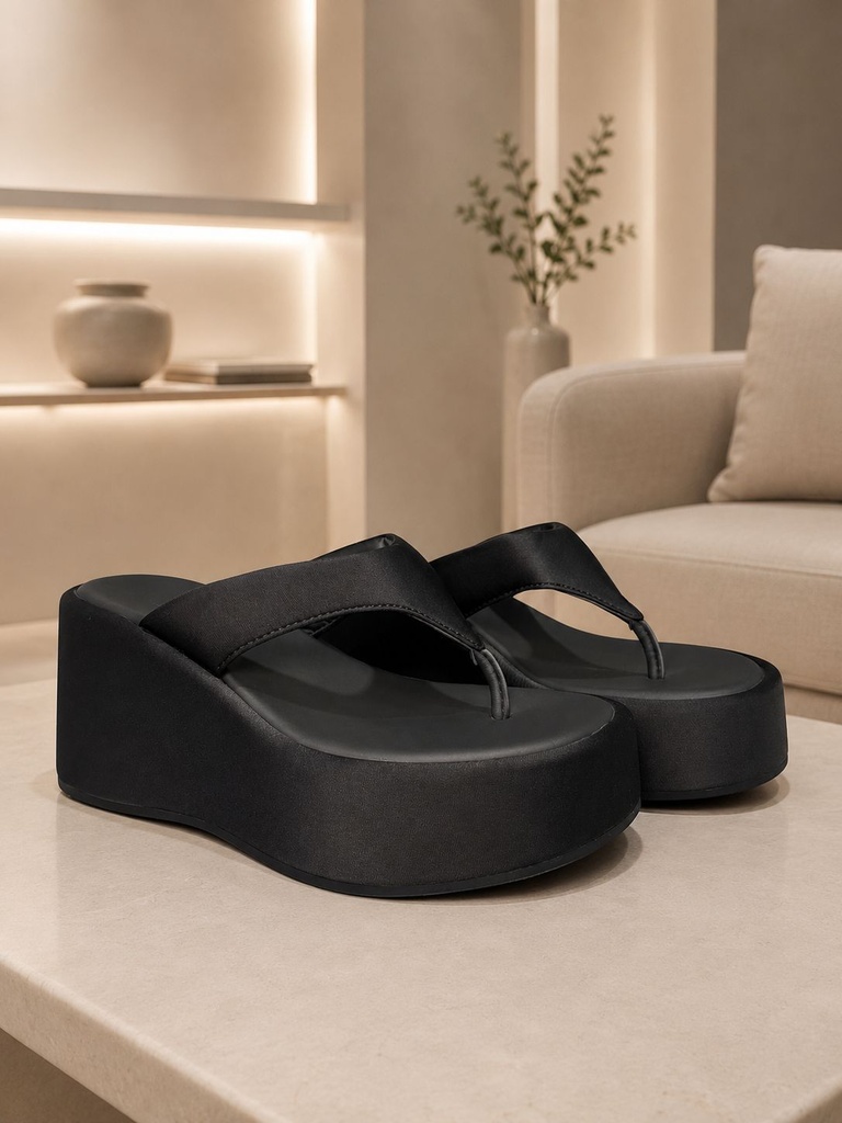 Sandalia Plataforma Negro 0922