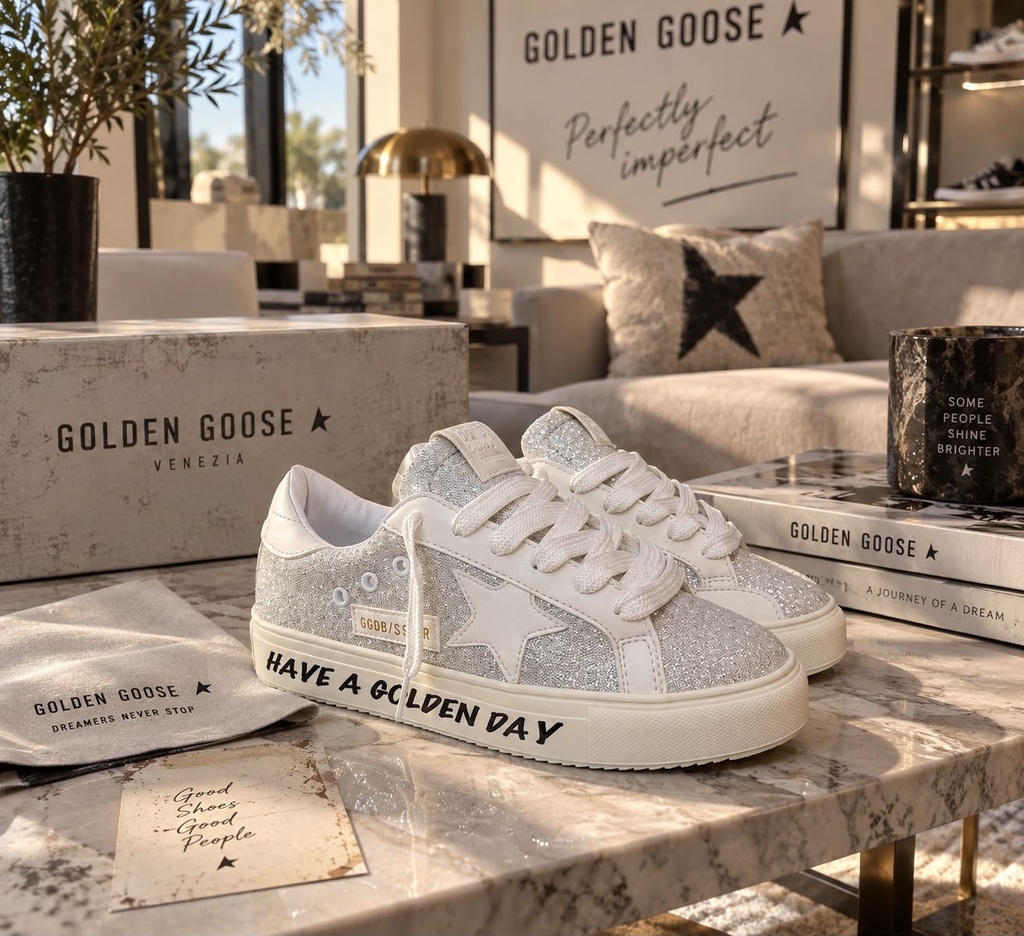 Golden Goose Brillos Plateado