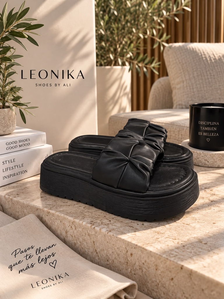 Sandalia Clasica Negra 0908