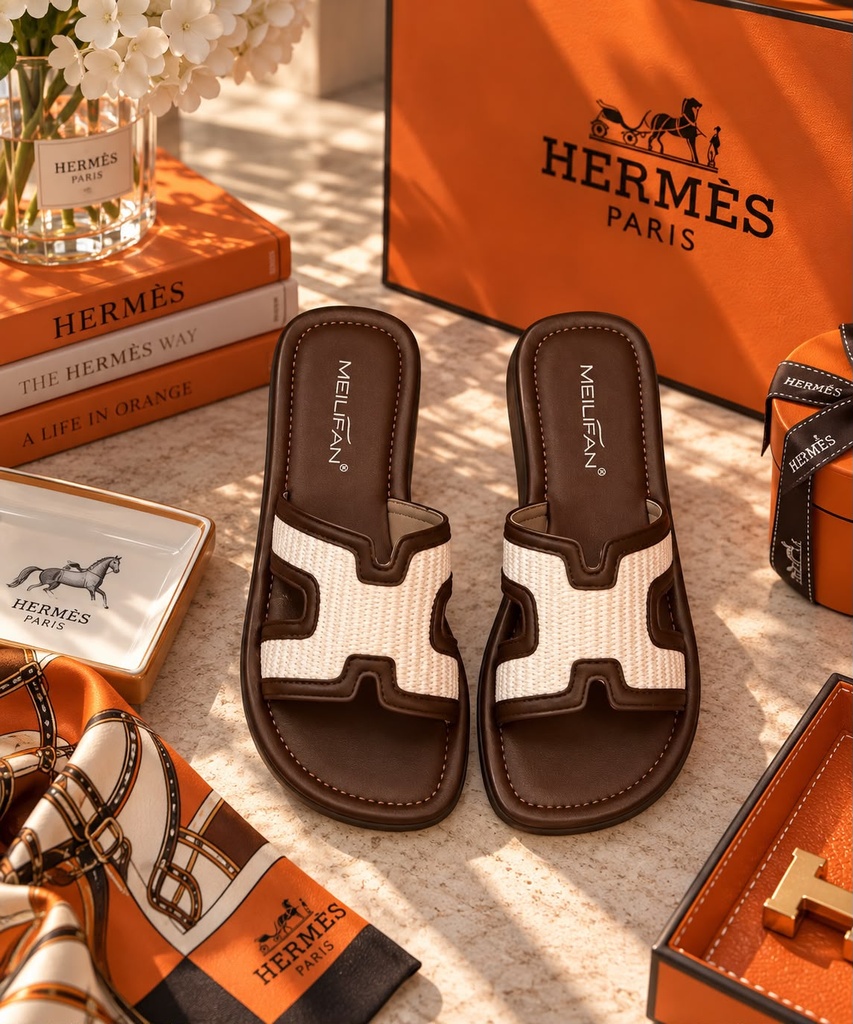 Sandalia Tejido Suela Cafe Bajita 0921