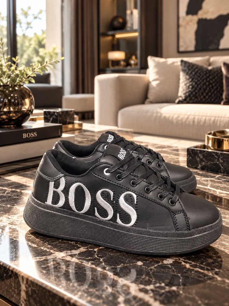 Hugo Boss Negro Blanco Bordado St 