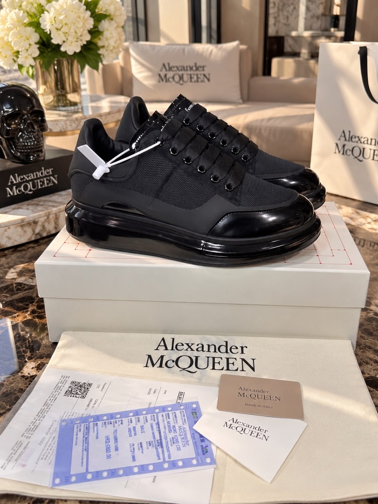 Alexander Mcqueen Negro Tela