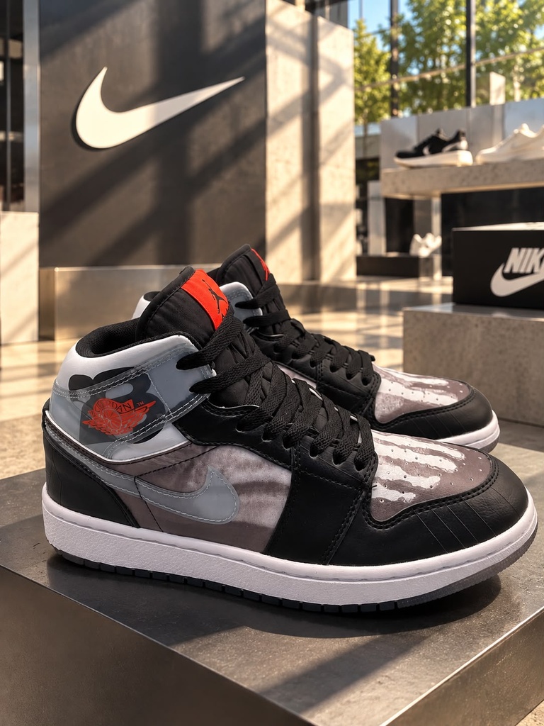 Nike Retro 1 Negro Gris