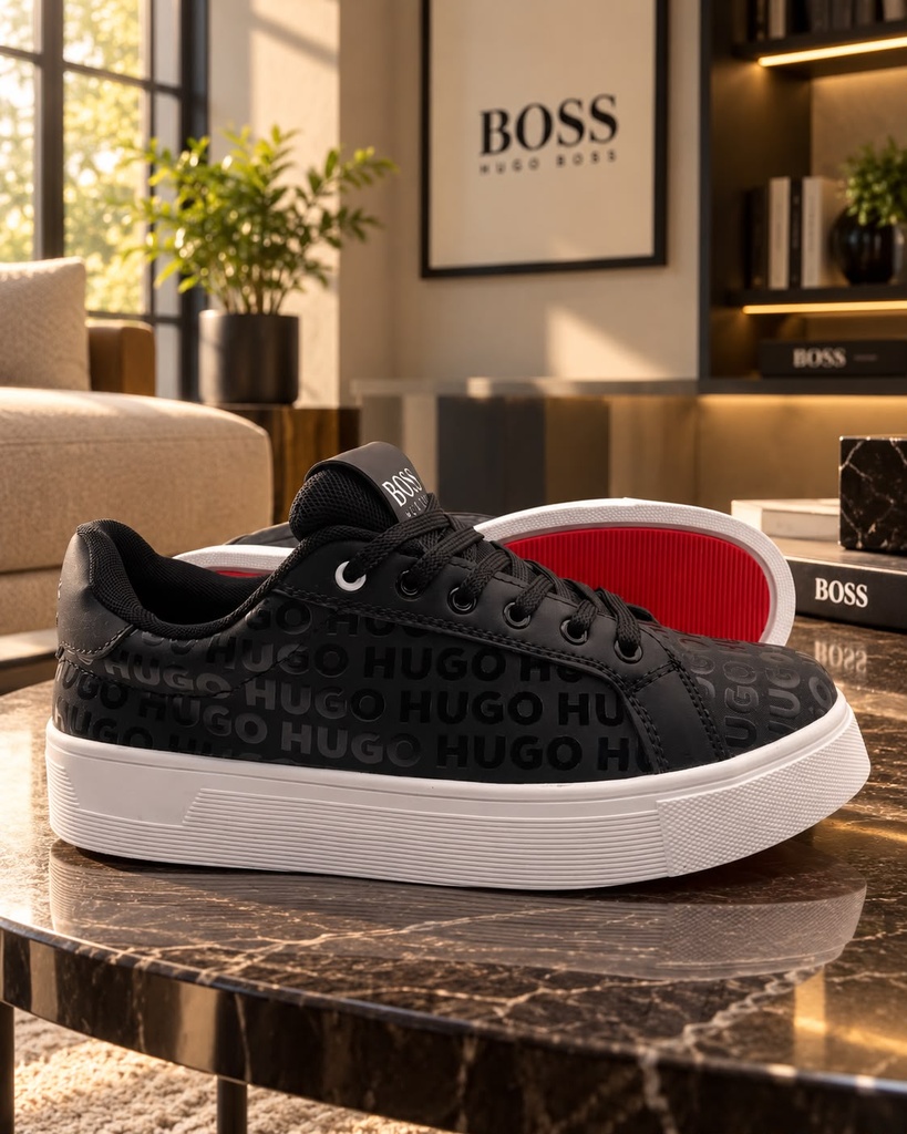 Hugo Boss Tabla Negro Pin Blanco