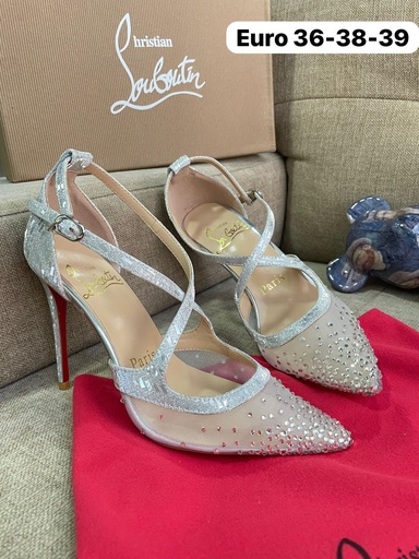 Crhistia Louboutin Tacon GA331 (36 - 35 Col - 5/5.5 us, Gris)
