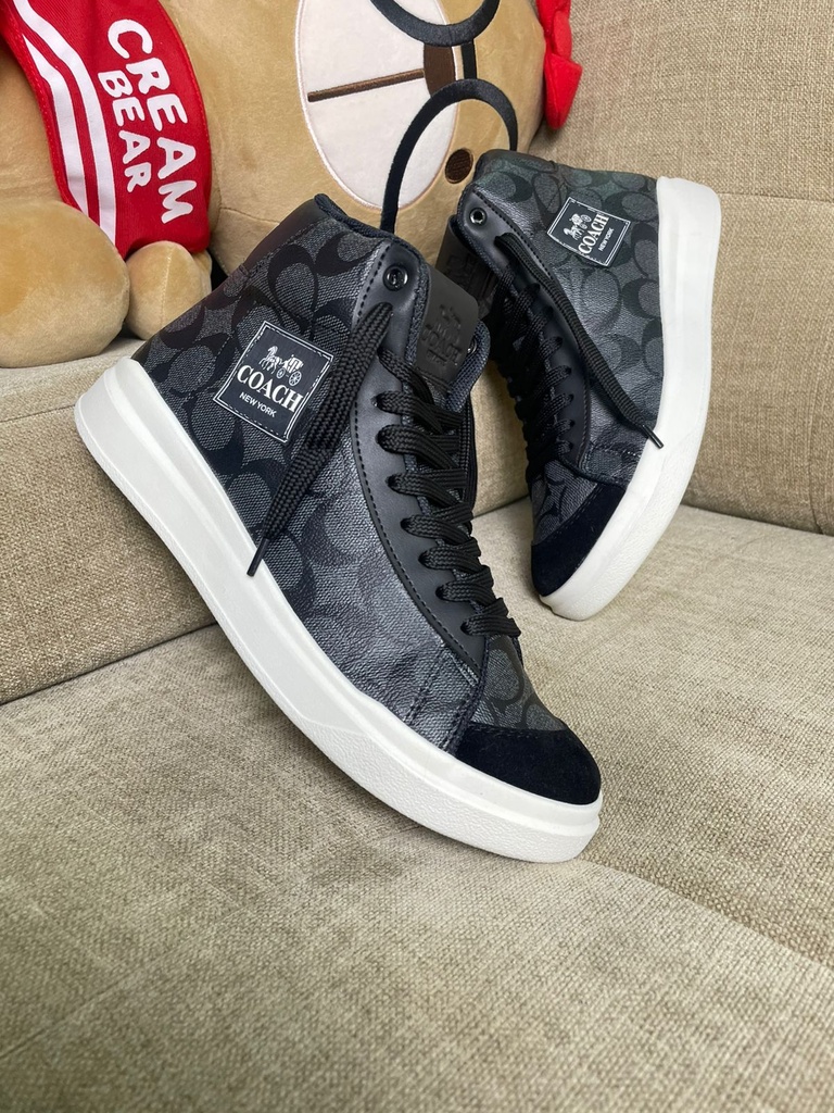 Coach Cuadro Bota Cuero