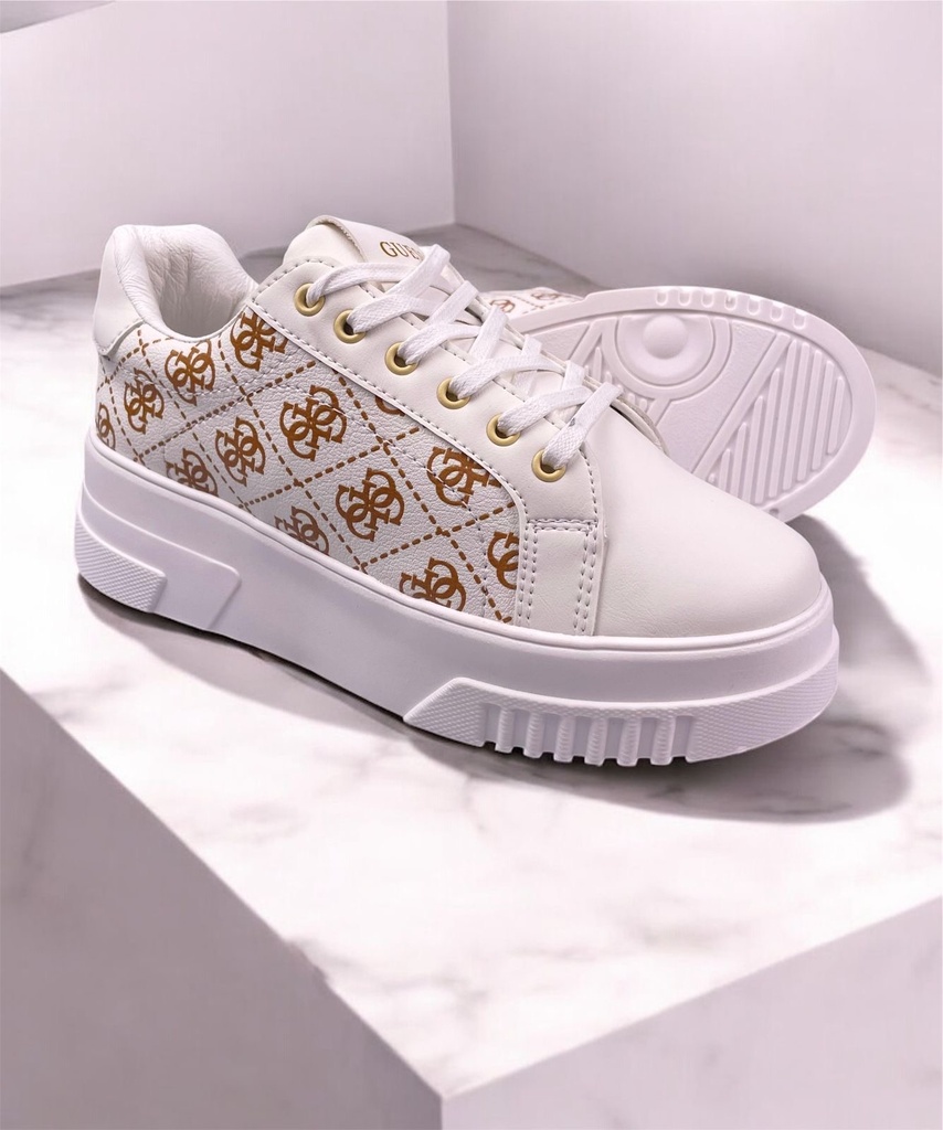 Guess Blanco Dorado