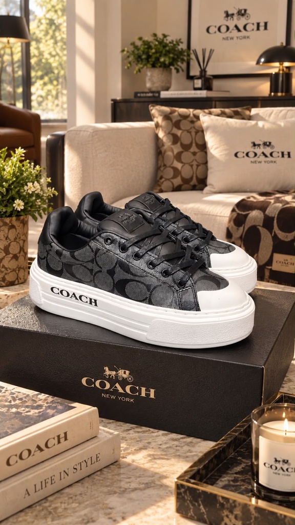 Coach Plataforma Negro CH69