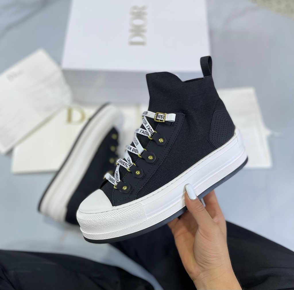 Dior Bota Plataforma  Negro