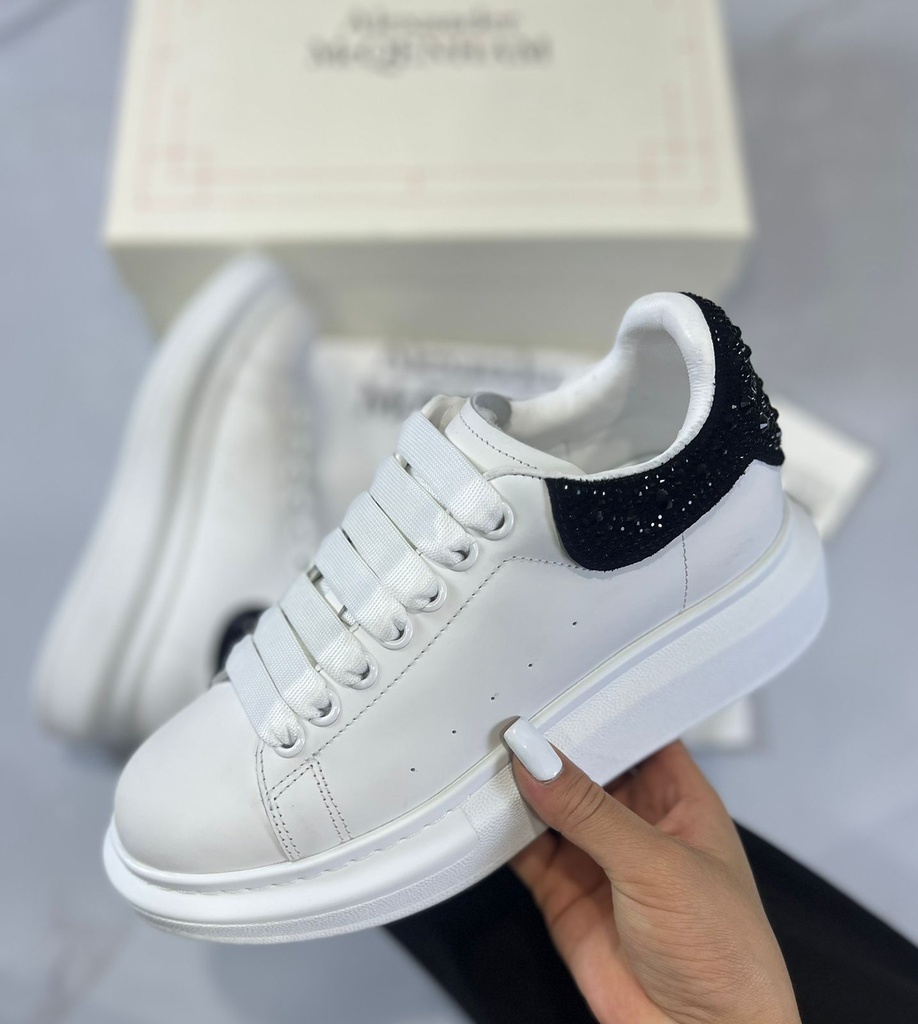 Alexander Mcqueen Blanco Talon Perlas