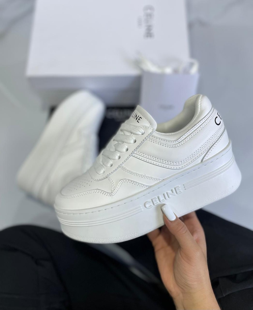 Celine Plataforma Blanco