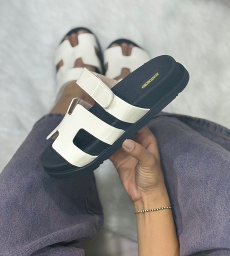 Sandalia Hermes Blanco 