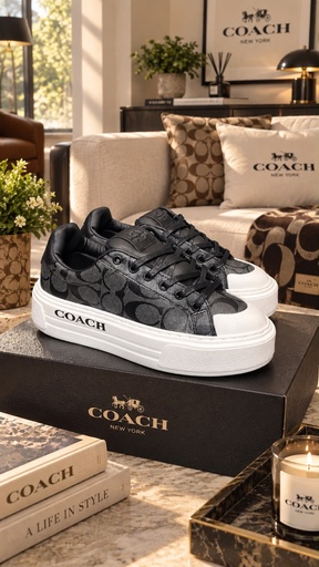 Coach Plataforma Negro CH69