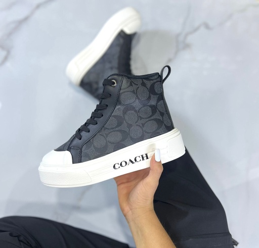 Coach Bota Plataforma Negro 