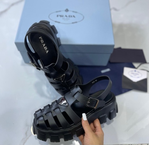 Prada Sandalia Negro