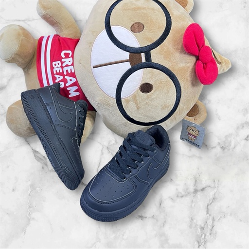 Nike Af1 Todo Negro Niño NN55