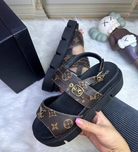 Sandalia Louis Vuitton Plataforma Correa