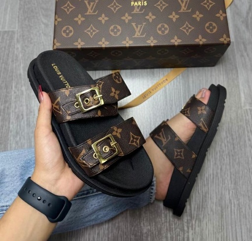 Sandalia Louis Vuitton Cuadro Cafe