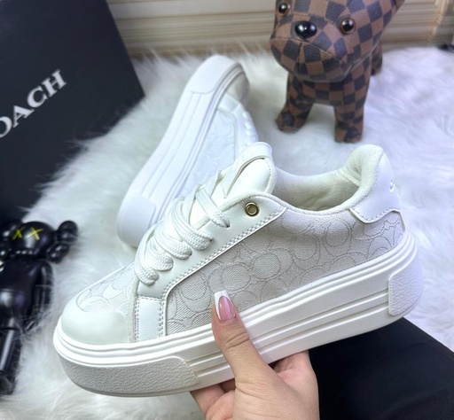 Coach Plataforma Blanco