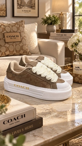 Coach Plataforma Cafe Beige S