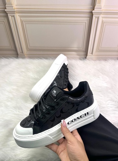 Coach Plataforma Charol Punta Blanca S