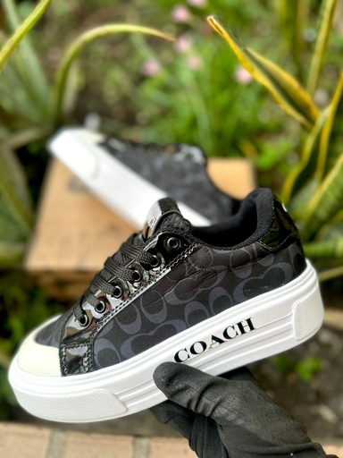 Coach Tela Verde Charol 